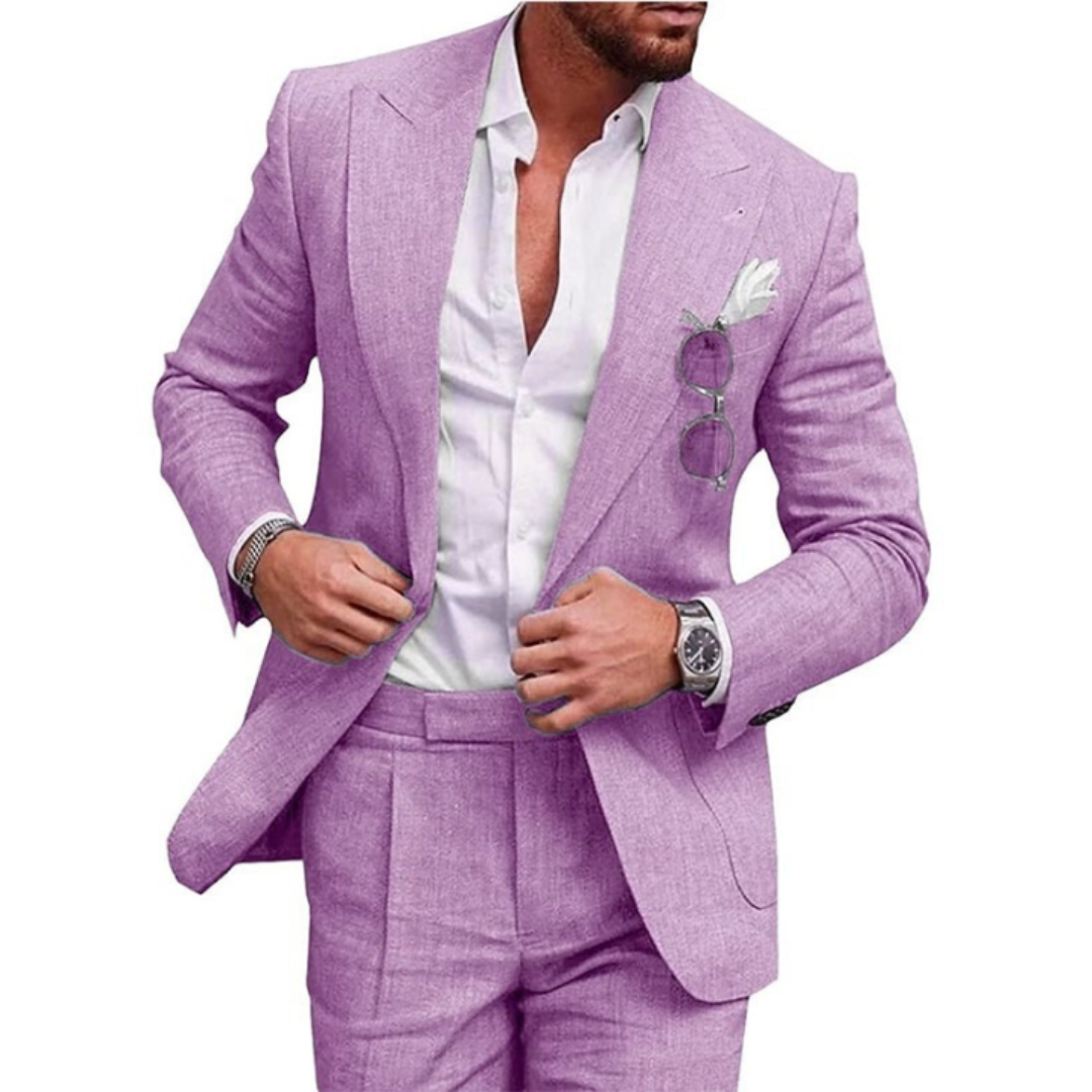 Men’s Vintage-Style 3-Piece Wedding Guest Suit