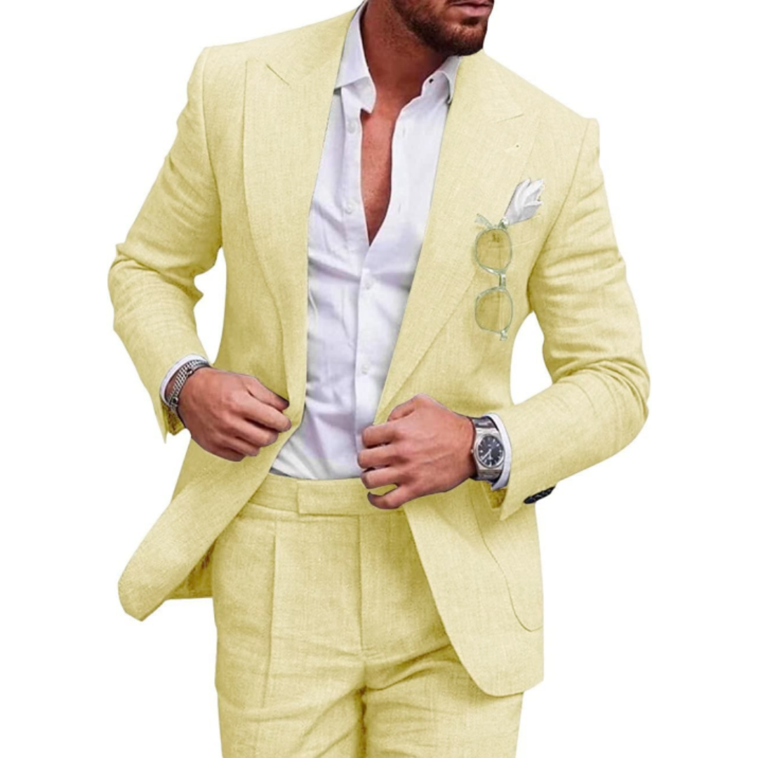 Men’s Vintage-Style 3-Piece Wedding Guest Suit