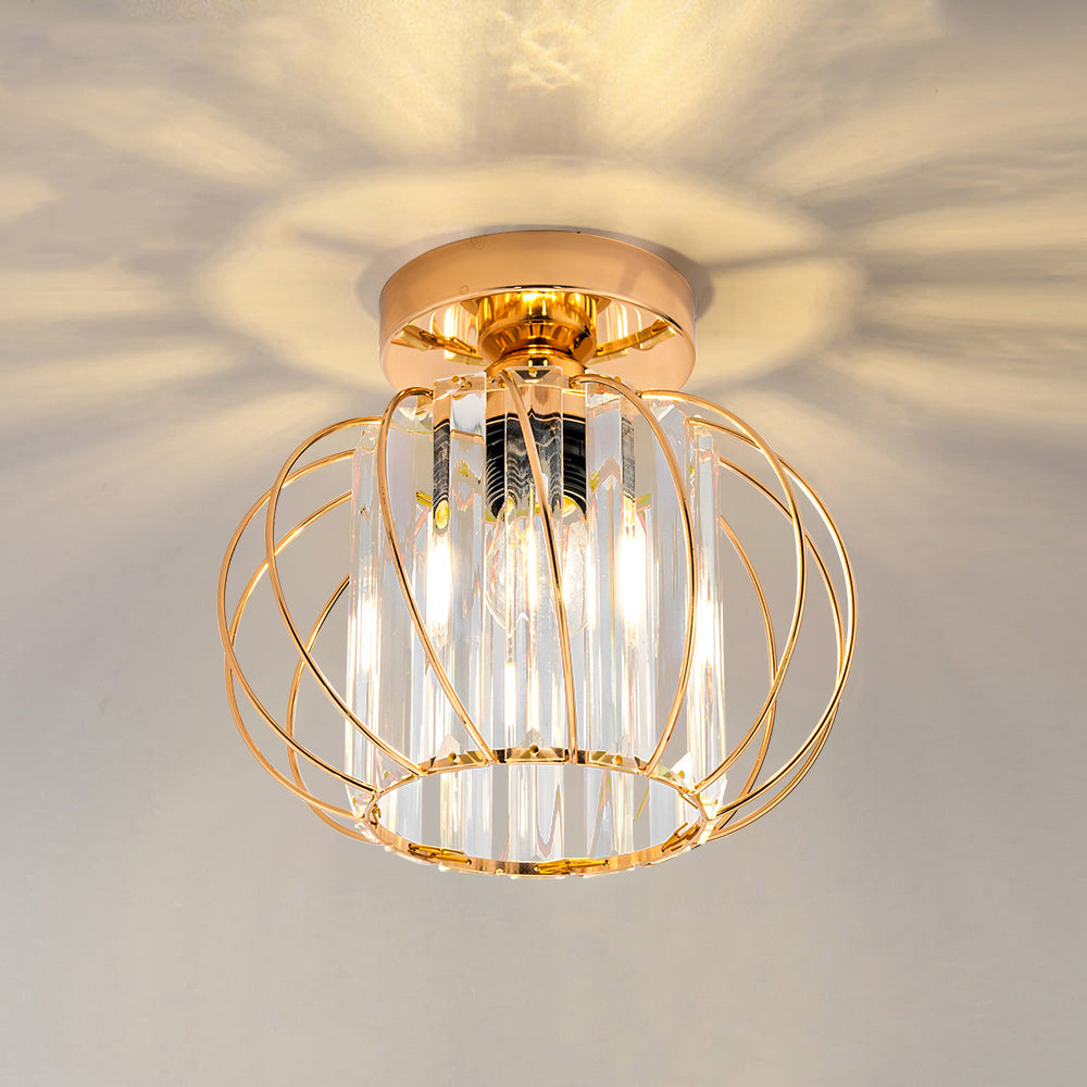 Modern Open-Frame Ceiling Lamp Flush Mount Light Fixture