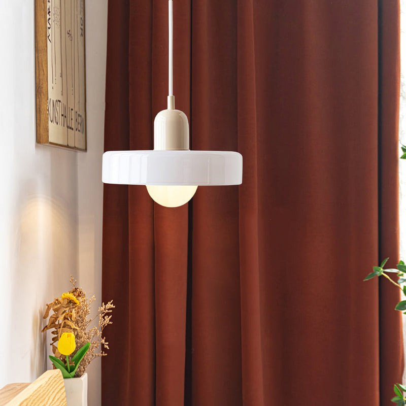 Bauhaus Glass Pendant Light – Colorful Design – Retro Ceiling Lamp