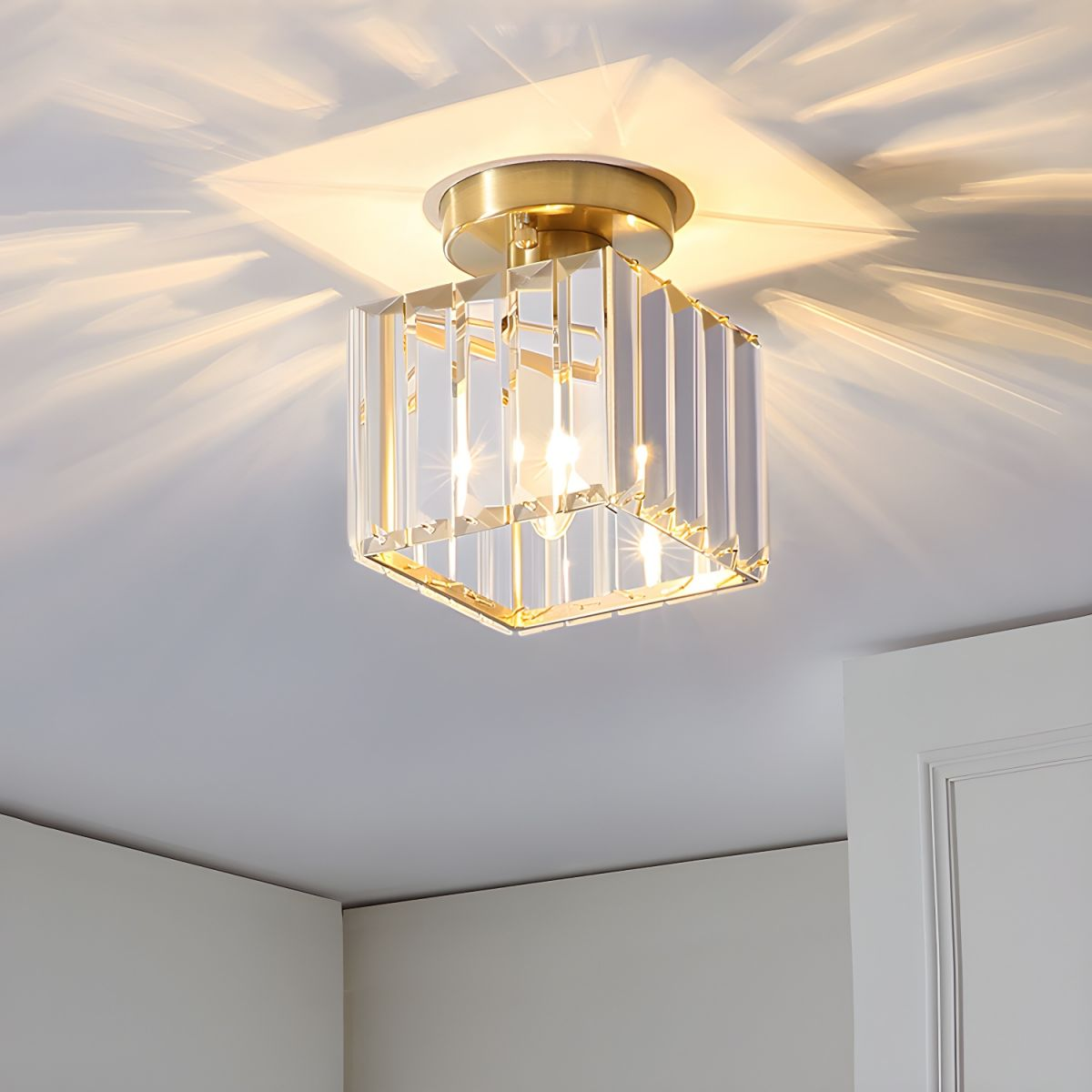Modern Black Flush Mount Ceiling Light Fixture – Contemporary Design for Hallway and Living Spaces 13