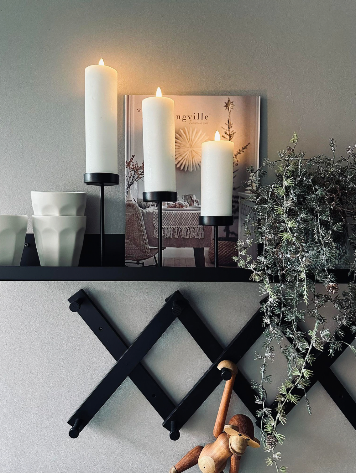 Modern Black Metal Candle Holders Set for Pillar Candles – 3 Height Options, Elegant Candle Stick Holders for Home Decor 5