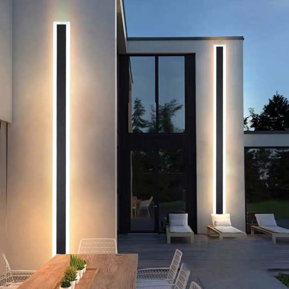 Modern Black Outdoor Wall Lamp – Dimmable LED Exterior Wall Lights with IP65 Weather Resistance for Garden 12