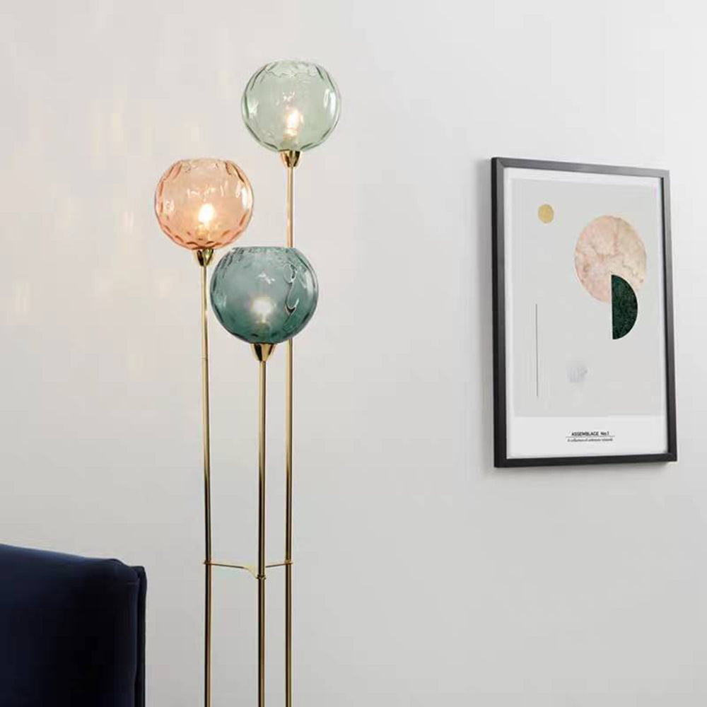 Modern Bubble Floor Lamp in Metal and Glass – Stylish Standing Lamp for Living Room and Bedroom 2