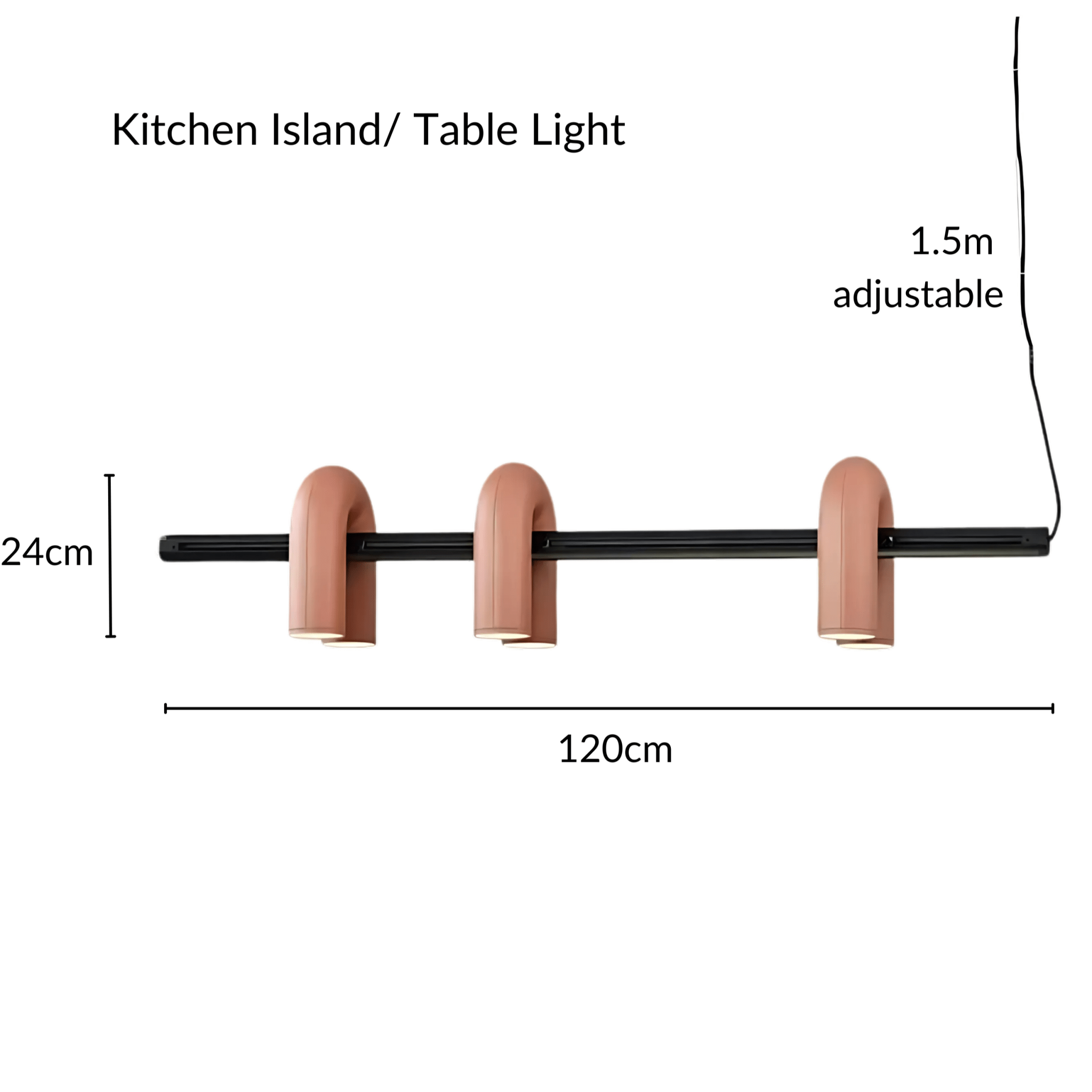 Modern Chandelier Lighting with U-Shaped Tube Design – Adjustable Height LED Chandelier for Contemporary Home Decor 13