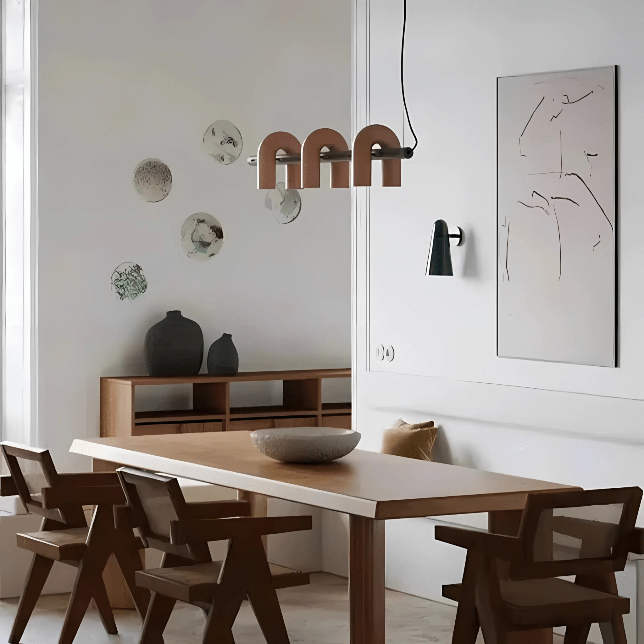 Modern Chandelier Lighting with U-Shaped Tube Design – Adjustable Height LED Chandelier for Contemporary Home Decor 5