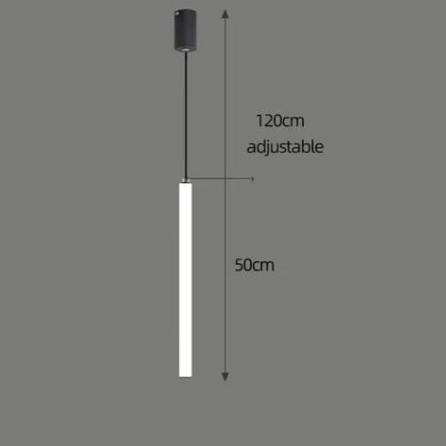 Modern Chandelier with Adjustable Height, Customizable LED Lighting, Aluminum and Acrylic Design - 8 Styles Available 0