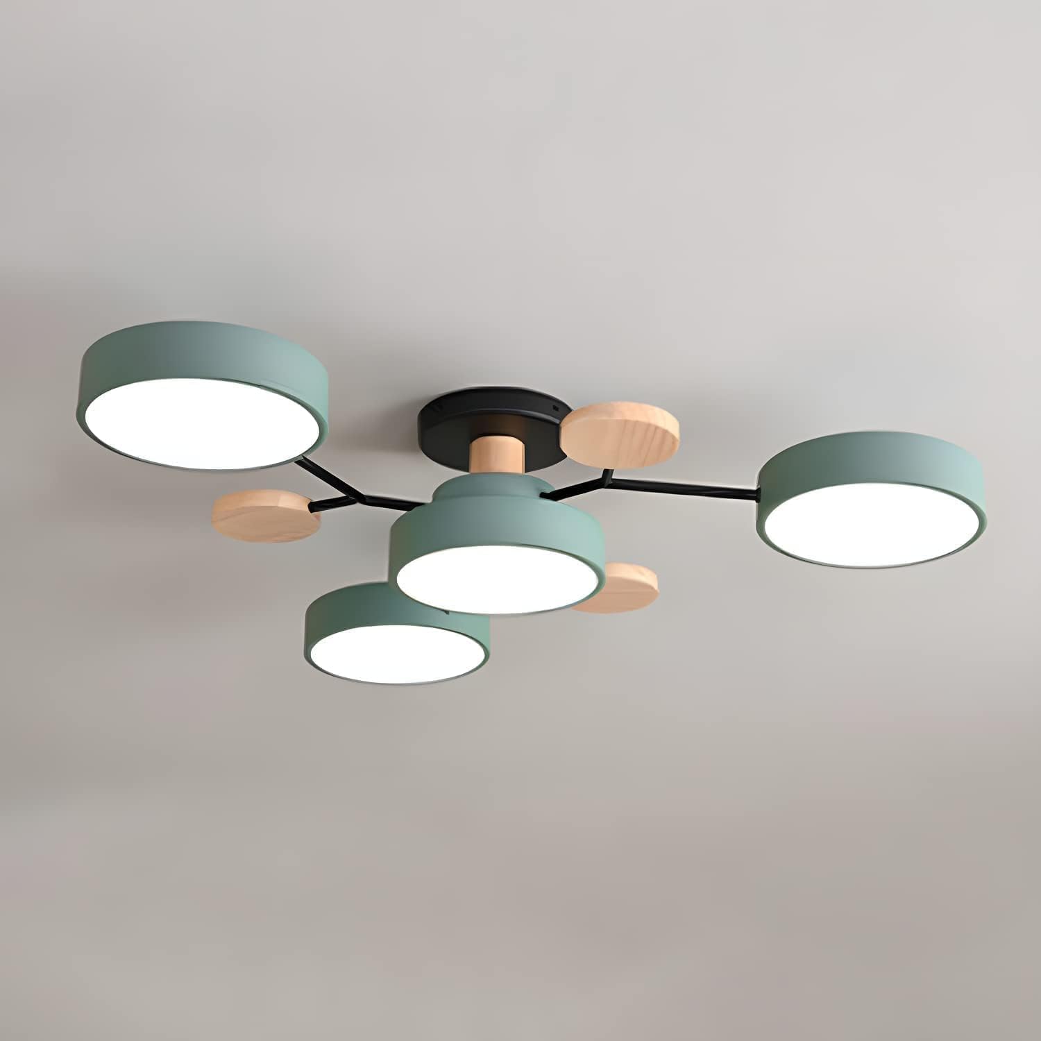 Modern Circular LED Ceiling Light Fixture – Energy Efficient Flush Mount Design for Living Room, Dining Room, and Hallways 1