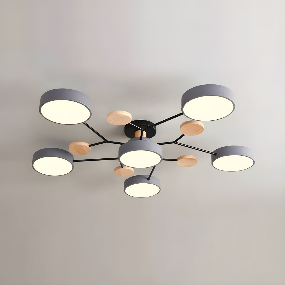 Modern Circular LED Ceiling Light Fixture – Energy Efficient Flush Mount Design for Living Room, Dining Room, and Hallways 10
