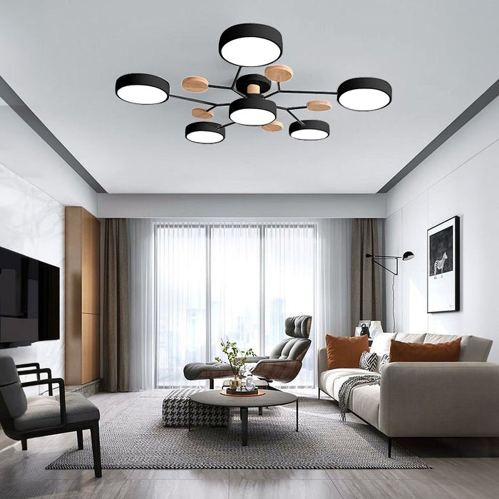 Modern Circular LED Ceiling Light Fixture – Energy Efficient Flush Mount Design for Living Room, Dining Room, and Hallways 15