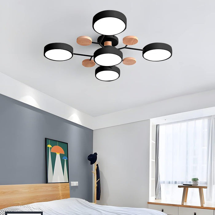 Modern Circular LED Ceiling Light Fixture – Energy Efficient Flush Mount Design for Living Room, Dining Room, and Hallways 19
