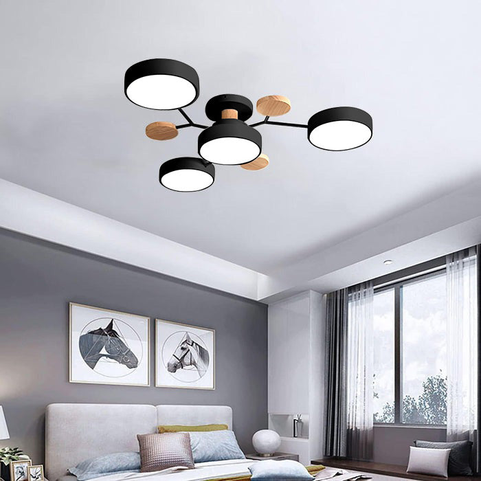 Modern Circular LED Ceiling Light Fixture – Energy Efficient Flush Mount Design for Living Room, Dining Room, and Hallways 25