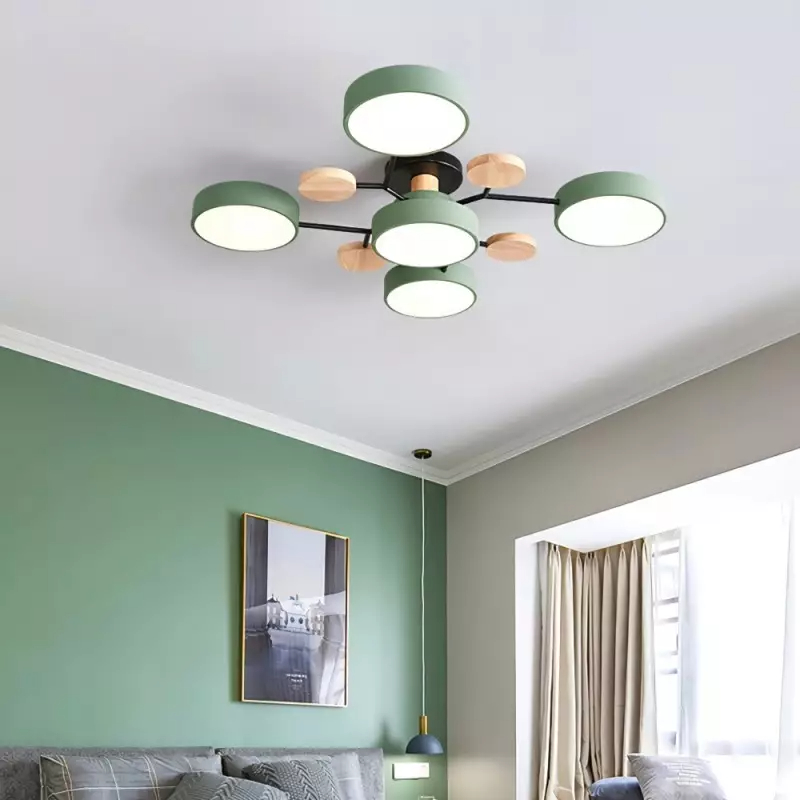 Modern Circular LED Ceiling Light Fixture – Energy Efficient Flush Mount Design for Living Room, Dining Room, and Hallways 7