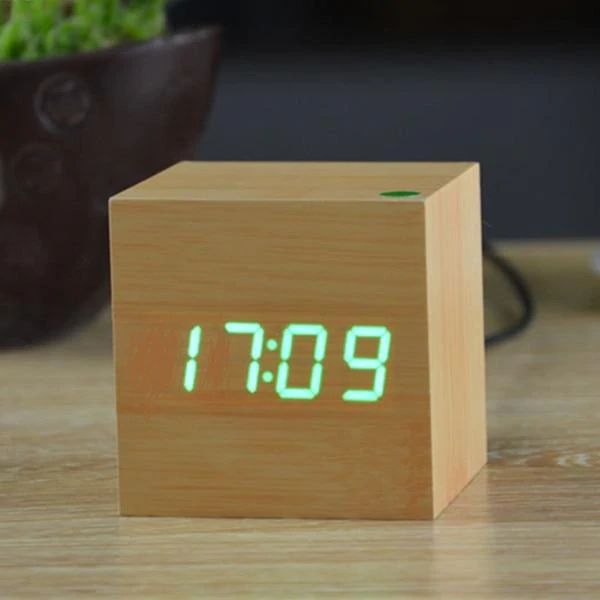 Modern Digital Desk Clock in Minimalist Cube Design – Compact and Stylish Table Clock for Home Decor 10