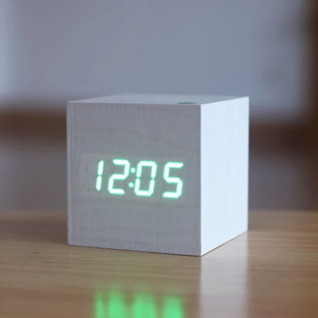 Modern Digital Desk Clock in Minimalist Cube Design – Compact and Stylish Table Clock for Home Decor 4
