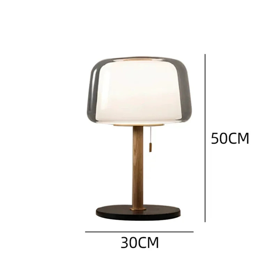 Modern Glass Table Lamp with LED Technology – Versatile Bedside or Desk Lamp for Cozy Living Room and Office Lighting 4