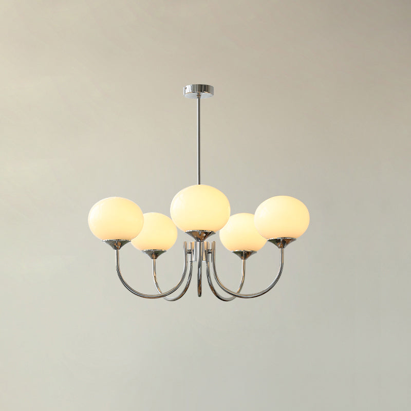 Modern Gold Chandelier Light with Pink Glass Shades – Elegant Dining Room Chandelier for Stylish Home Decor 11