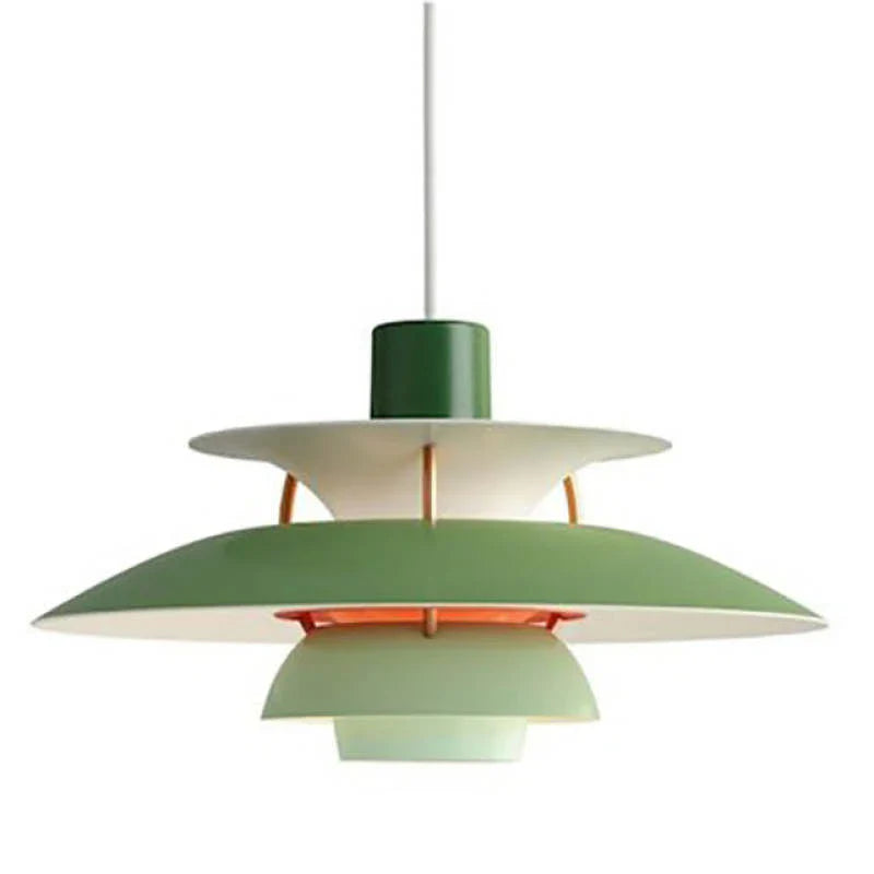 Modern LED Pendant Light with Colorful Metal Shade for Kitchen, Dining, or Living Room - Indoor Hanging Light Fixture 1