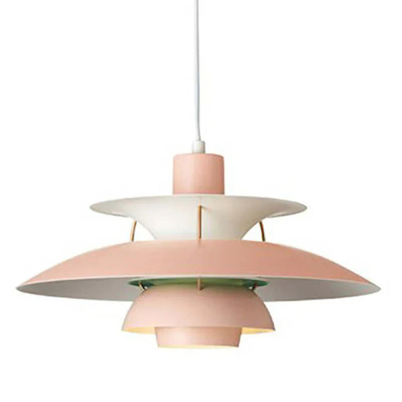Modern LED Pendant Light with Colorful Metal Shade for Kitchen, Dining, or Living Room - Indoor Hanging Light Fixture 14