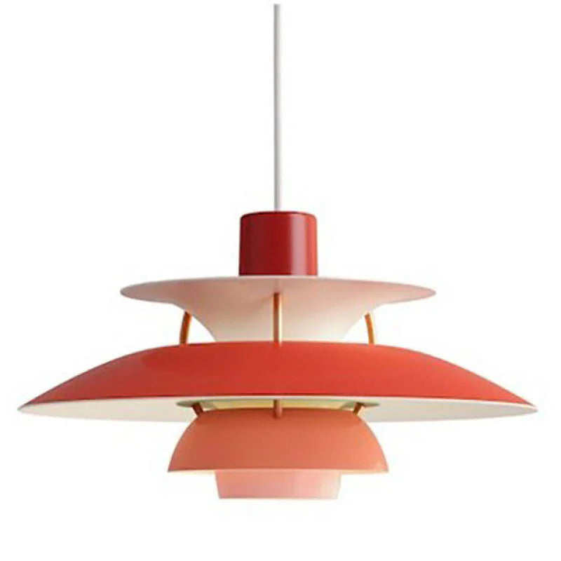 Modern LED Pendant Light with Colorful Metal Shade for Kitchen, Dining, or Living Room - Indoor Hanging Light Fixture 16