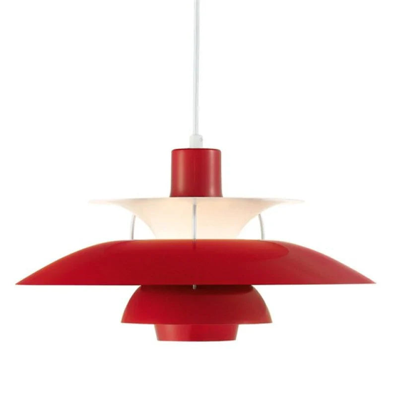Modern LED Pendant Light with Colorful Metal Shade for Kitchen, Dining, or Living Room - Indoor Hanging Light Fixture 17