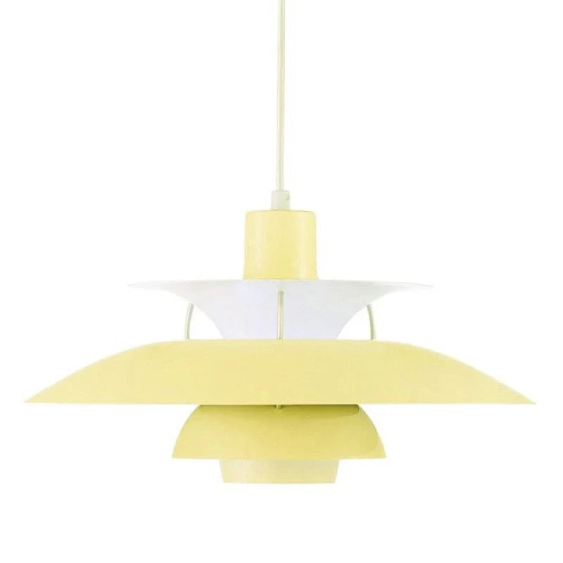 Modern LED Pendant Light with Colorful Metal Shade for Kitchen, Dining, or Living Room - Indoor Hanging Light Fixture 9