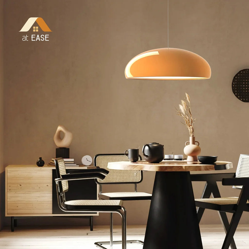 Modern Metal Bowl Pendant Light – Adjustable Black Ceiling Light Fixture for Kitchen and Dining Spaces 5