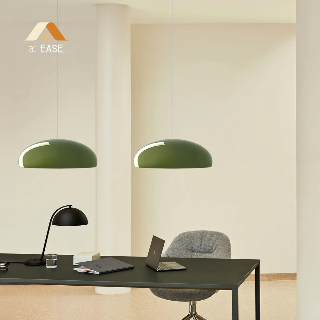 Modern Metal Bowl Pendant Light – Adjustable Black Ceiling Light Fixture for Kitchen and Dining Spaces 8