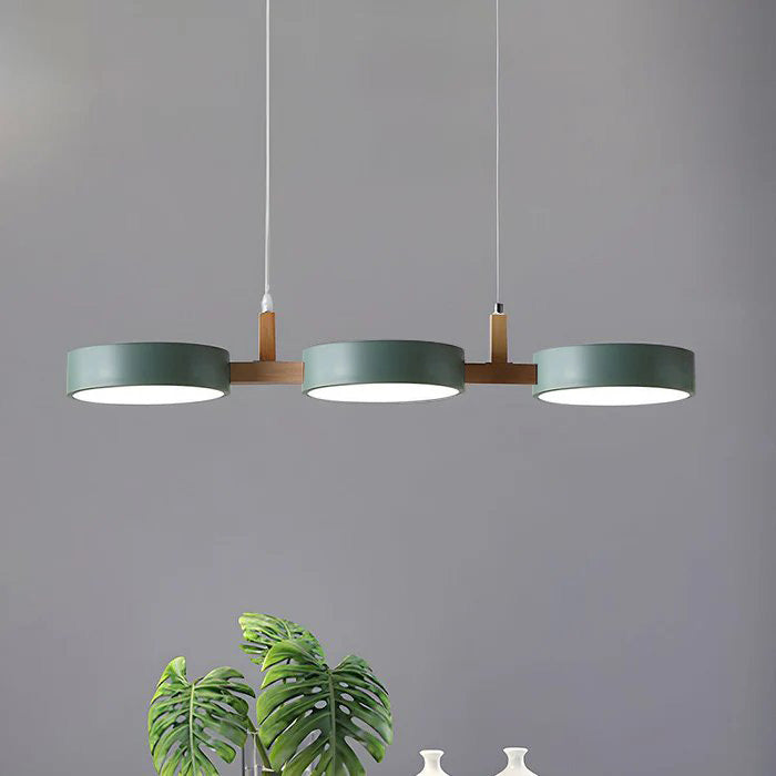 Modern Multi Light Pendant Lamp – Iron and Wood Hanging Lights for Kitchen Island and Dining Room Pendant Lighting 9