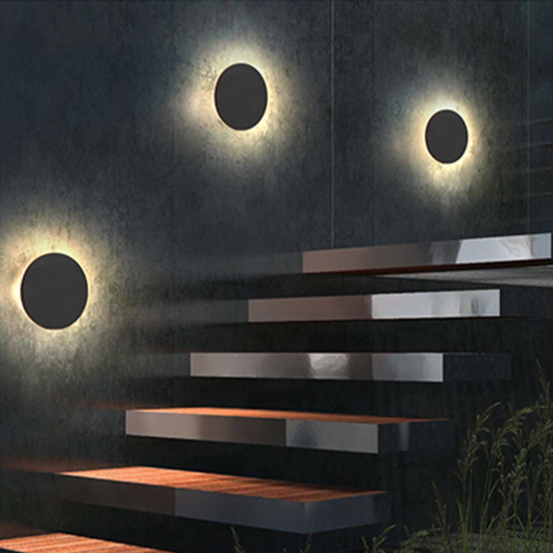 Modern Outdoor Wall Lamp - Black LED Exterior Wall Light, Weather-Resistant, Minimalist Design, Smart Enabled, Easy Installation 3