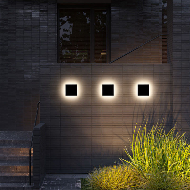 Modern Outdoor Wall Lamp - Black LED Exterior Wall Light, Weather-Resistant, Minimalist Design, Smart Enabled, Easy Installation 6
