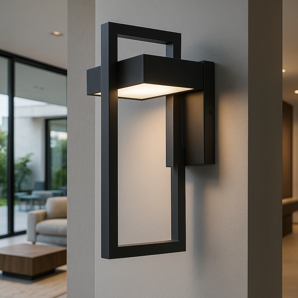 Modern Outdoor Wall Lamp – Stylish Exterior Wall Light with Integrated LED for Patios and Gardens 0