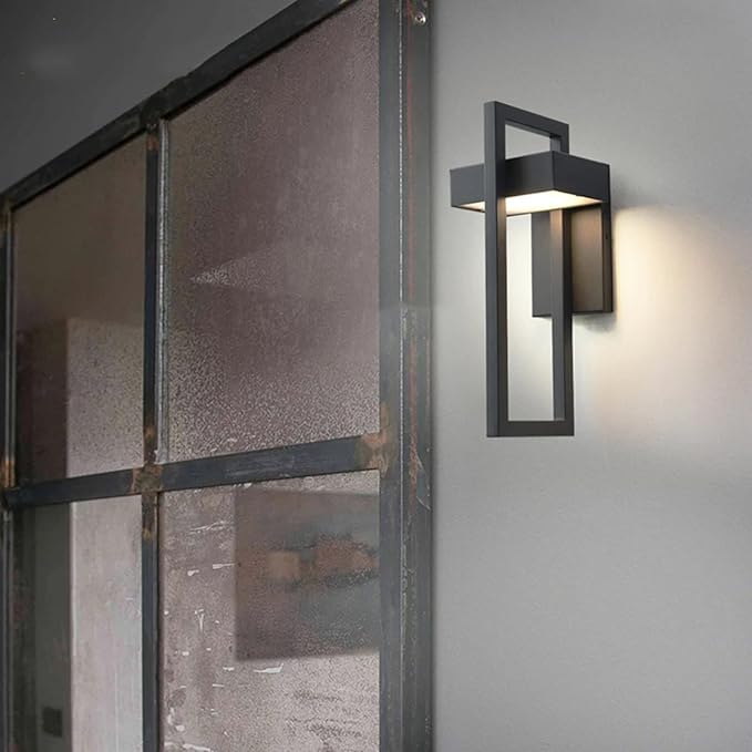 Modern Outdoor Wall Lamp – Stylish Exterior Wall Light with Integrated LED for Patios and Gardens 2