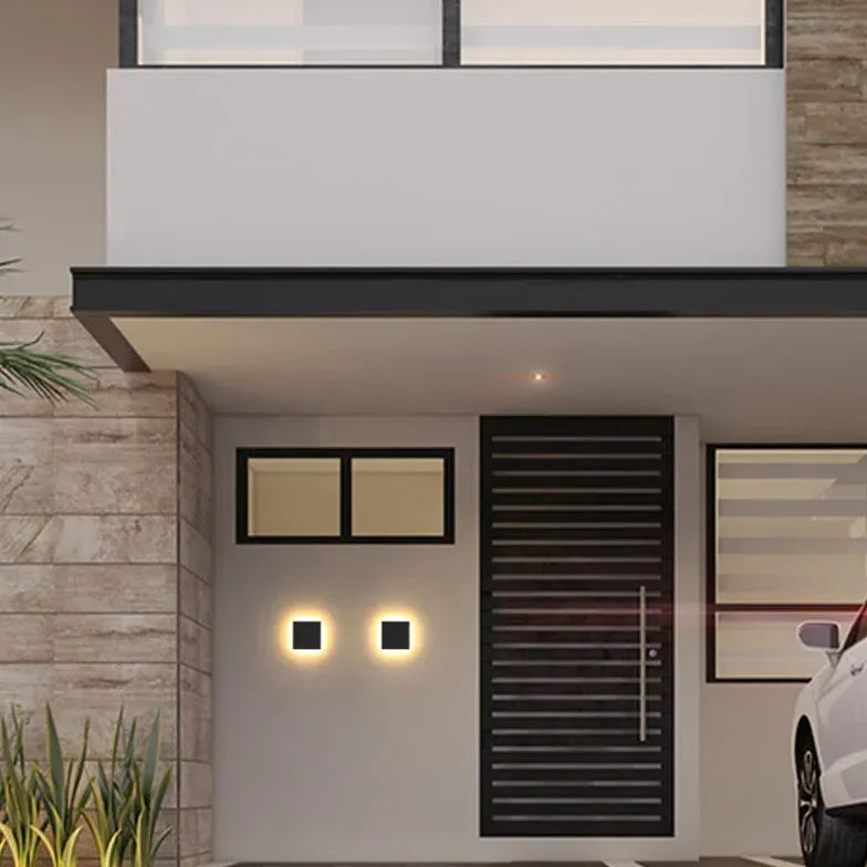 Modern Outdoor Wall Light – Square LED Lantern in Durable Aluminum for Garden and Exterior Use, IP65 Rated 5