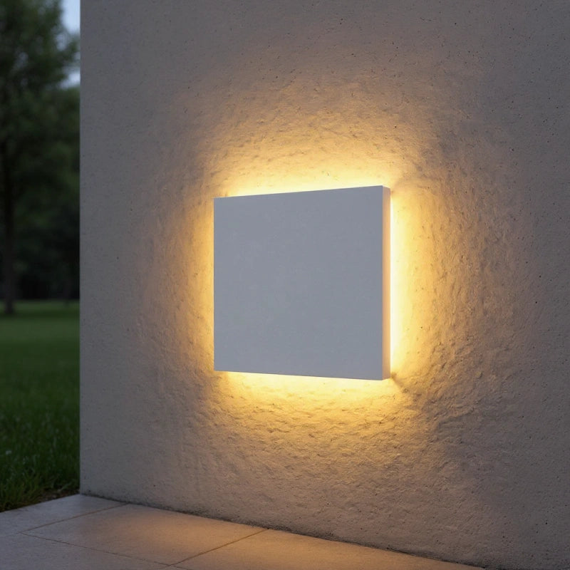 Modern Outdoor Wall Light – Square LED Lantern in Durable Aluminum for Garden and Exterior Use, IP65 Rated 8