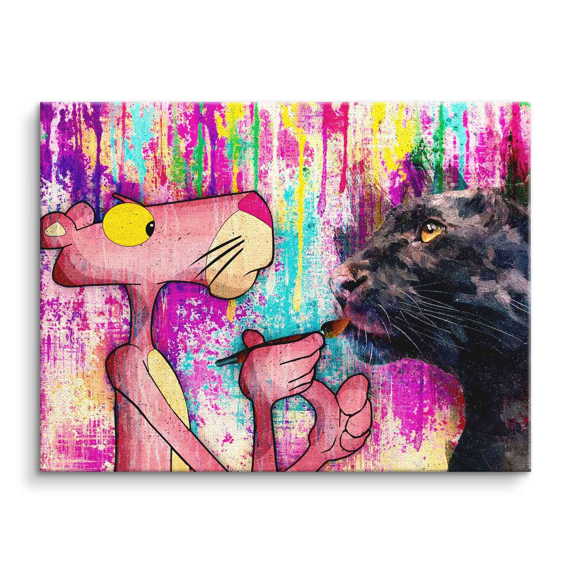 Modern Pink Panther Art Print – High-Quality Wall Decor with Impressive Detail and Longevity, Ready to Hang 0