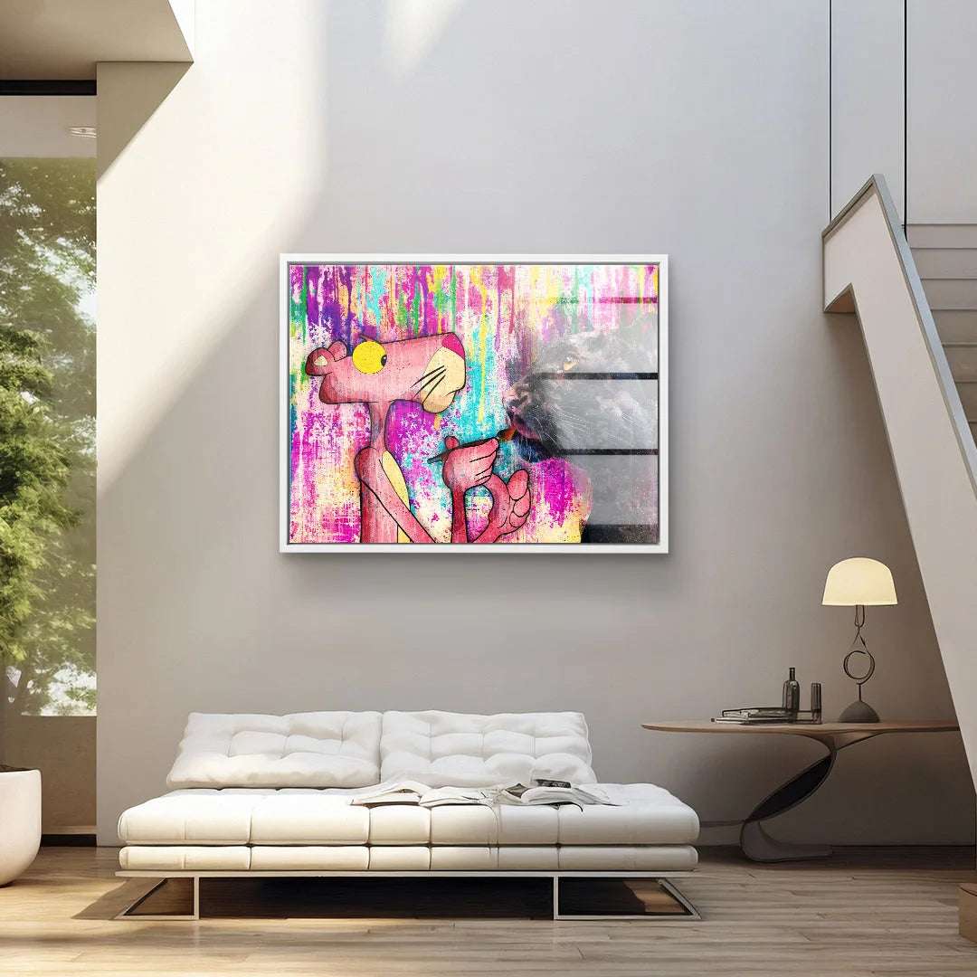 Modern Pink Panther Art Print – High-Quality Wall Decor with Impressive Detail and Longevity, Ready to Hang 5