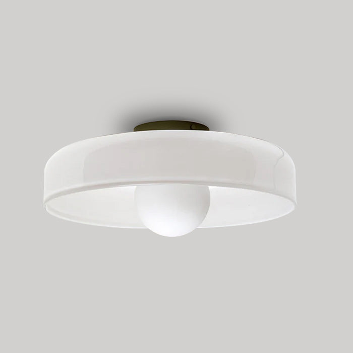 Modern Round Flush Mount Ceiling Light Fixture – Glass Design for Living Room and Bedroom, 25CM/35CM Diameter 8