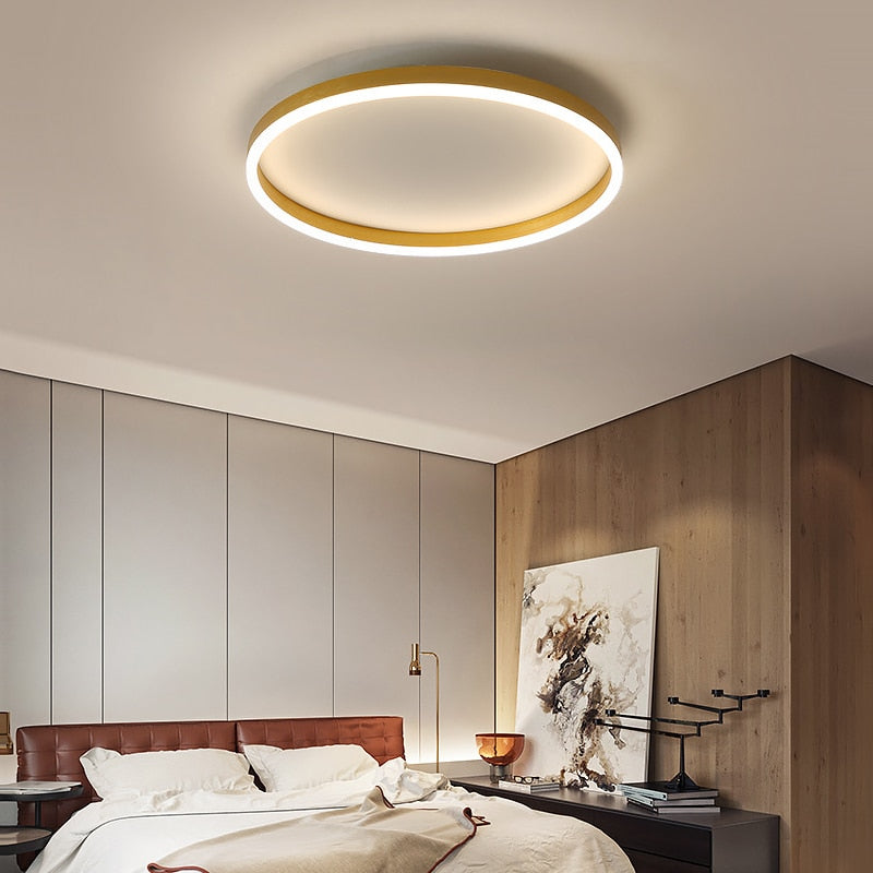 Modern Round LED Ceiling Light Fixture - Energy Efficient, Dimmable, 50,000-Hour Lifetime, Suitable for Living Room, Bedroom, Kitchen 0