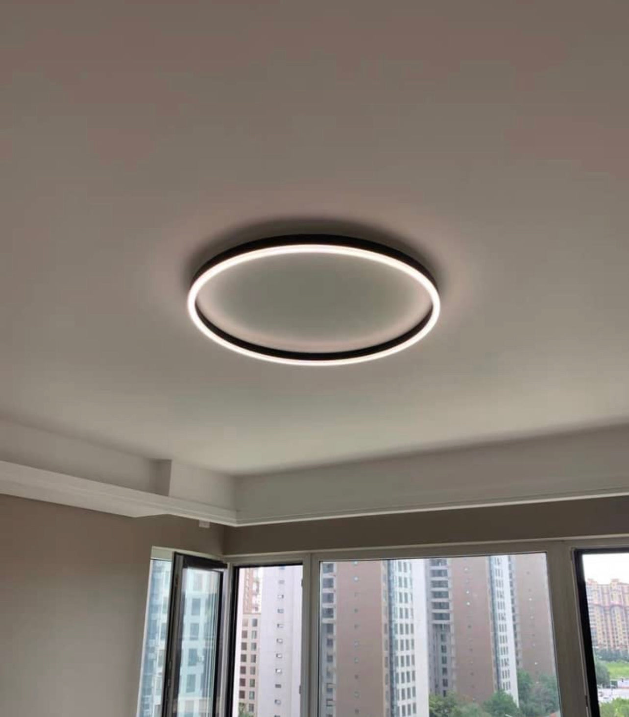 Modern Round LED Ceiling Light Fixture - Energy Efficient, Dimmable, 50,000-Hour Lifetime, Suitable for Living Room, Bedroom, Kitchen 3