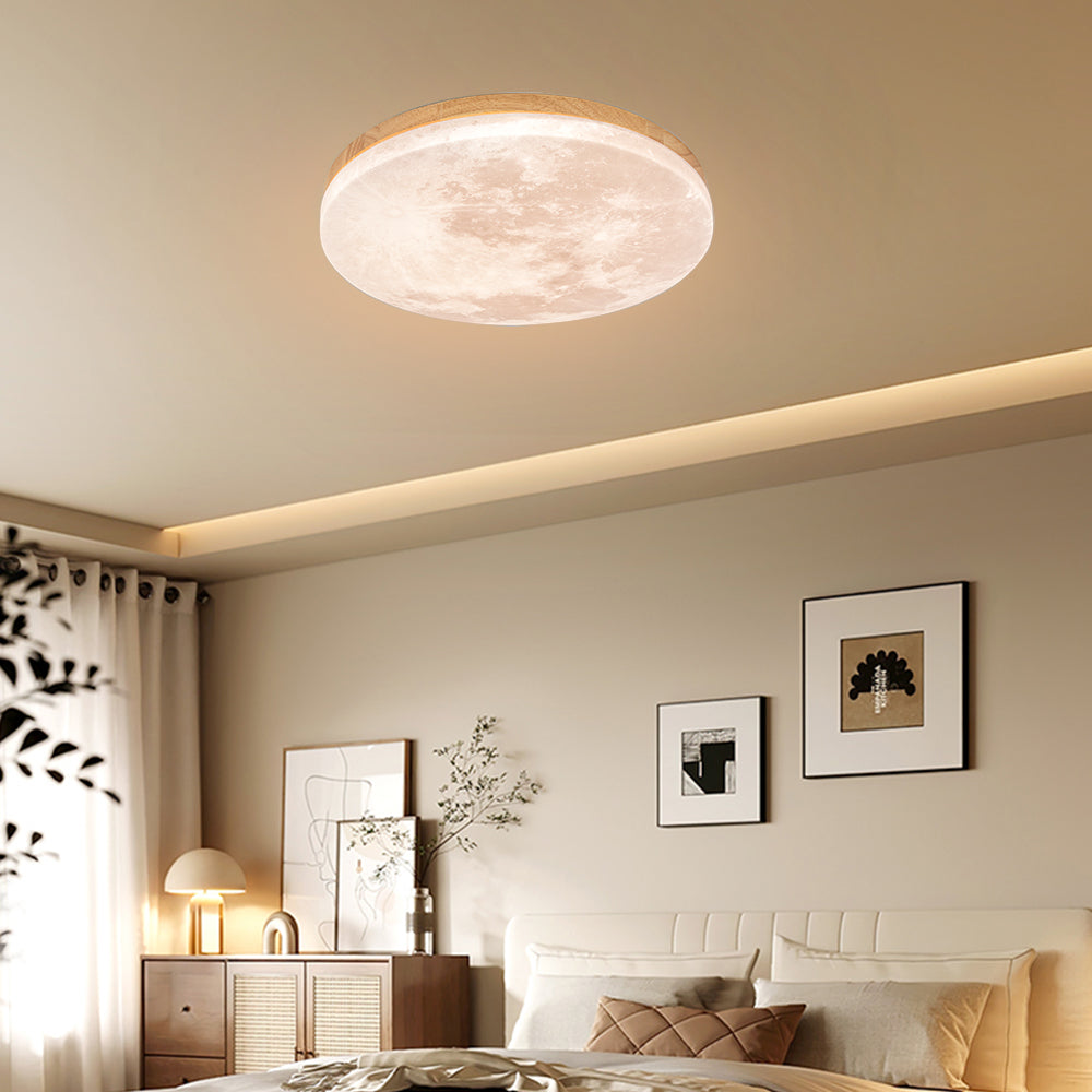 Modern Round LED Ceiling Light Fixture – Minimalist Design with Soft Warm Glow, Energy Efficient Flush Mount Ceiling Light 7