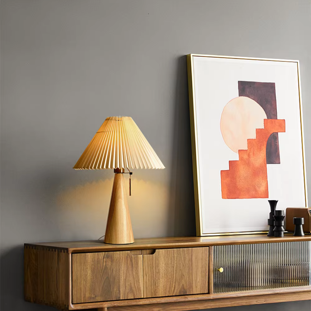 Modern Table Lamp with Unique Design – Elegant Lighting Fixture for Bedroom and Living Room Decor 2