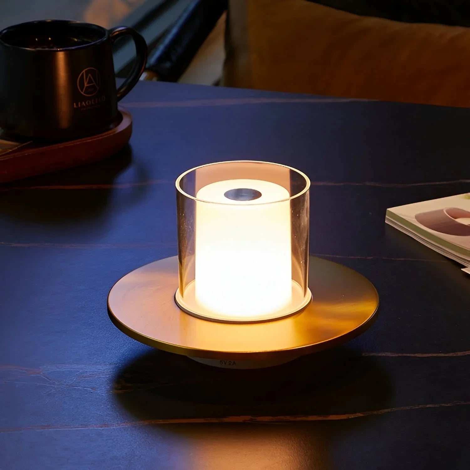 Modern Touch Control Table Lamp – Cordless LED Bedside Lamp with Adjustable Brightness for Home and Outdoor Use 2