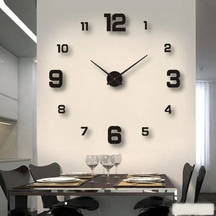 Modern Wall Clock Decor – Original Design Stylish Timepiece for Home and Office, Silent Quartz Mechanism 0