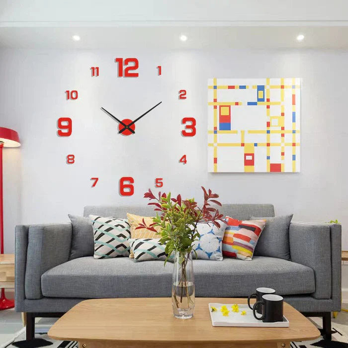 Modern Wall Clock Decor – Original Design Stylish Timepiece for Home and Office, Silent Quartz Mechanism 7