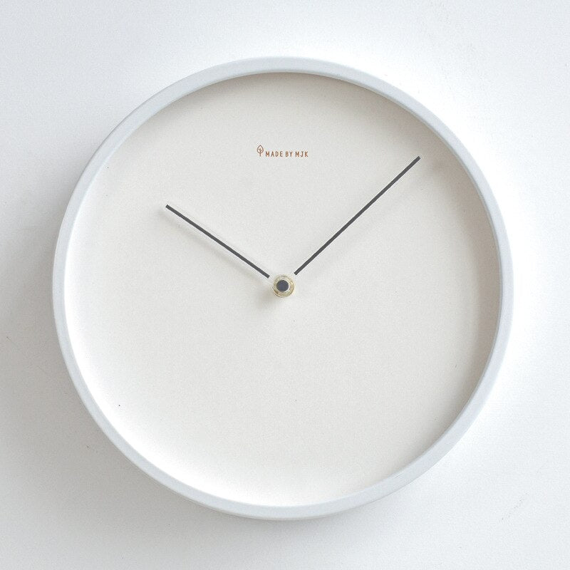 Modern Wall Clock Decor in Minimalist Design – Available in 25 cm and 30 cm, Multiple Colors: Gray, Black, Green, Blue, Red 0