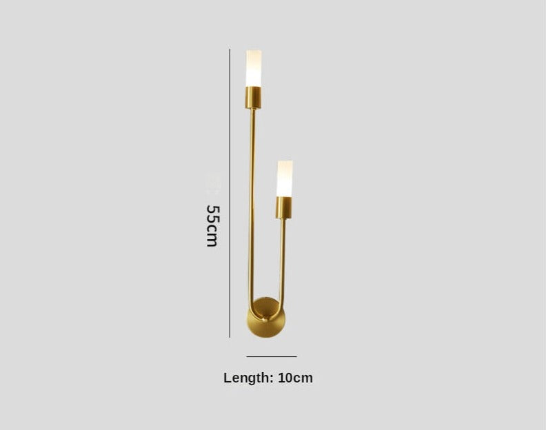 Modern Wall Lamp with Adjustable Color Temperatures – Energy-Efficient LED Wall Sconce Lighting for Indoor Use 0