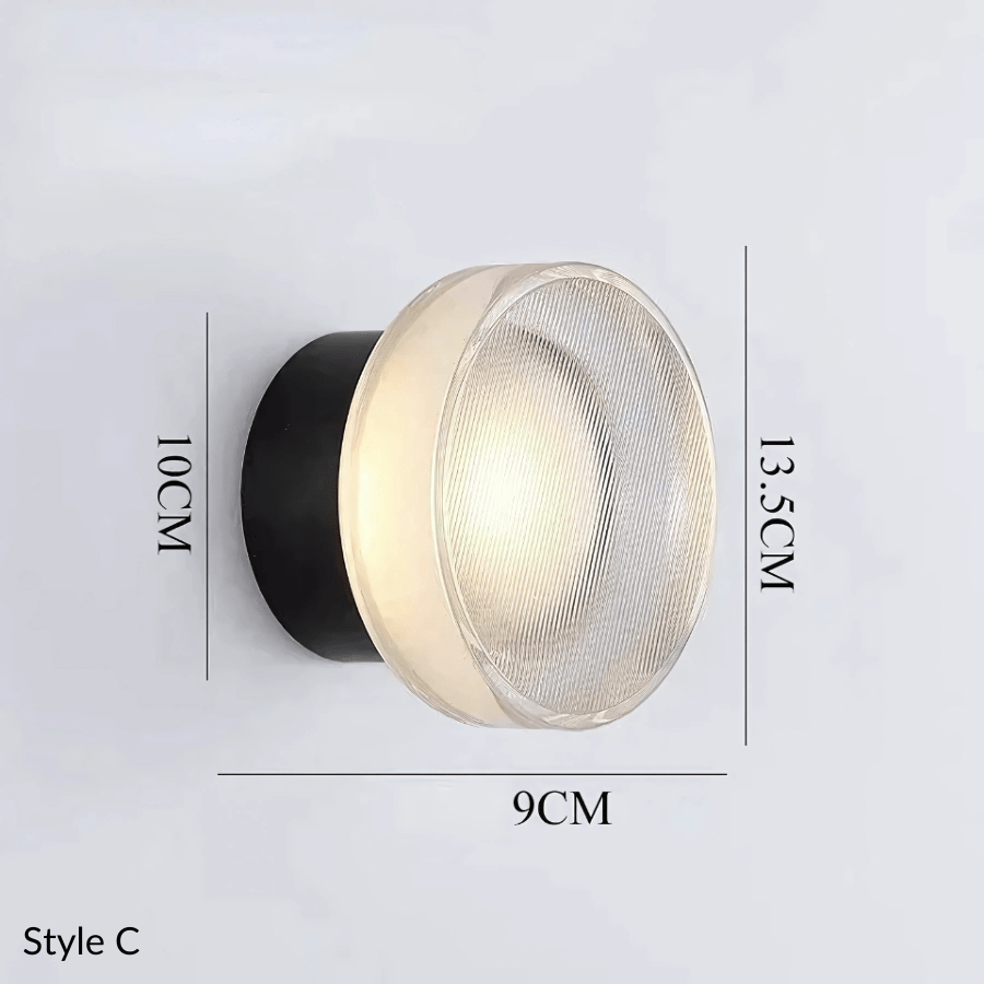 Modern Wall Light with Integrated LED – 7 Unique Styles for Elegant Interiors, Metal and Glass Design, Indoor Use 12
