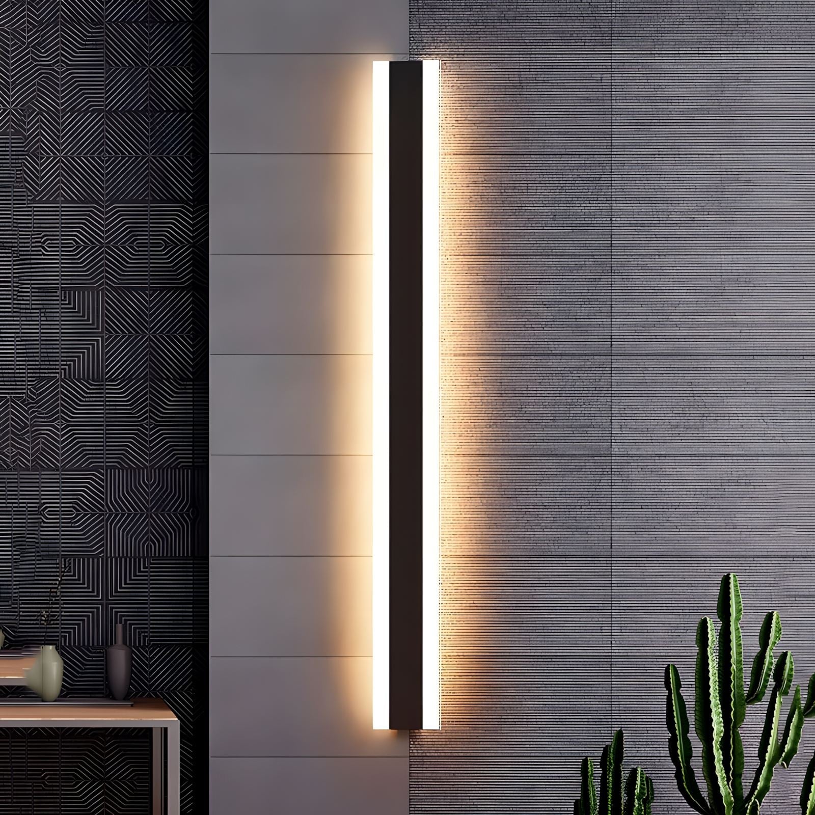 Modern Waterproof Black Outdoor Wall Light – IP65 LED Fixture with Dimmable Options for Patios and Gardens 4