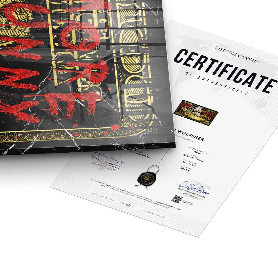 More Money Duck Wall Art – Premium Acrylic Glass Framed Art, Ready to Hang, Handmade in Germany, UV-Resistant Decor 5